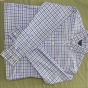 Ralph Lauren Blue and White Gingham Shirt